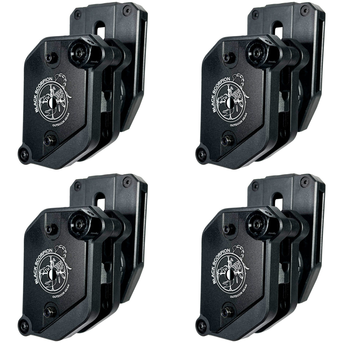 Single/Double Stack Ambidextrous Magazine Pouches, 4 pcs by Black Scorpion Outdoor Gear