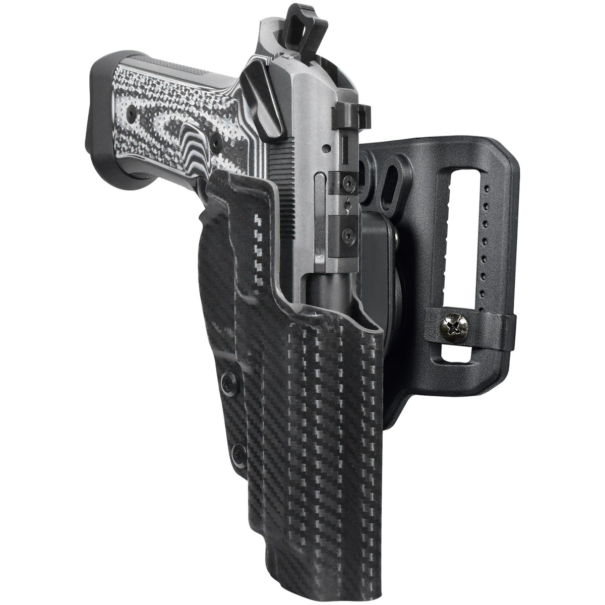 Beretta 92XI SAO, SAO Tactical, Squalo Quick Release Belt Loop Holster by Black Scorpion Outdoor Gear – view 2