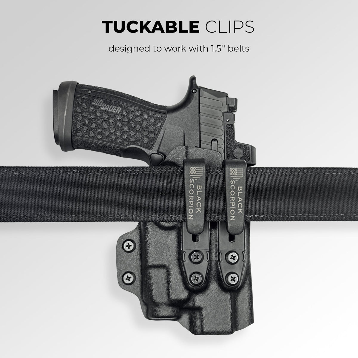 Heckler & Koch CC9 AIWB Dual Clip X Holster by Black Scorpion Outdoor Gear – view 8