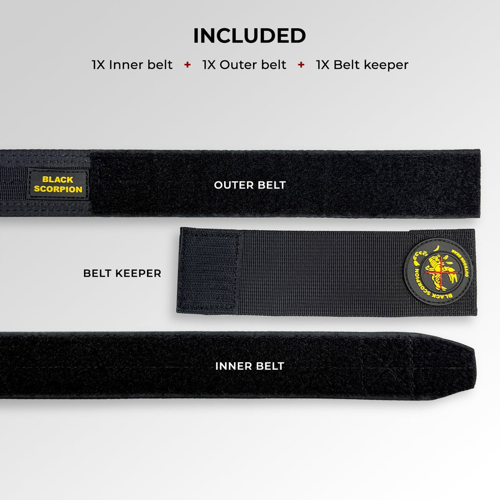 Pro Heavy Duty Competition Belt by Black Scorpion Outdoor Gear – view 5