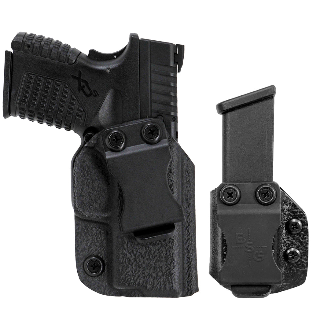 Springfield XD-S 3.3'' IWB Kydex Holster & Mag Pouch Combo by Black Scorpion Outdoor Gear