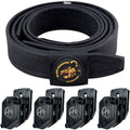 Competition Rig - 1 Heavy Duty Belt w/ 4 Ambidextrous Single/Double Stack Magazine Pouches by Black Scorpion Outdoor Gear