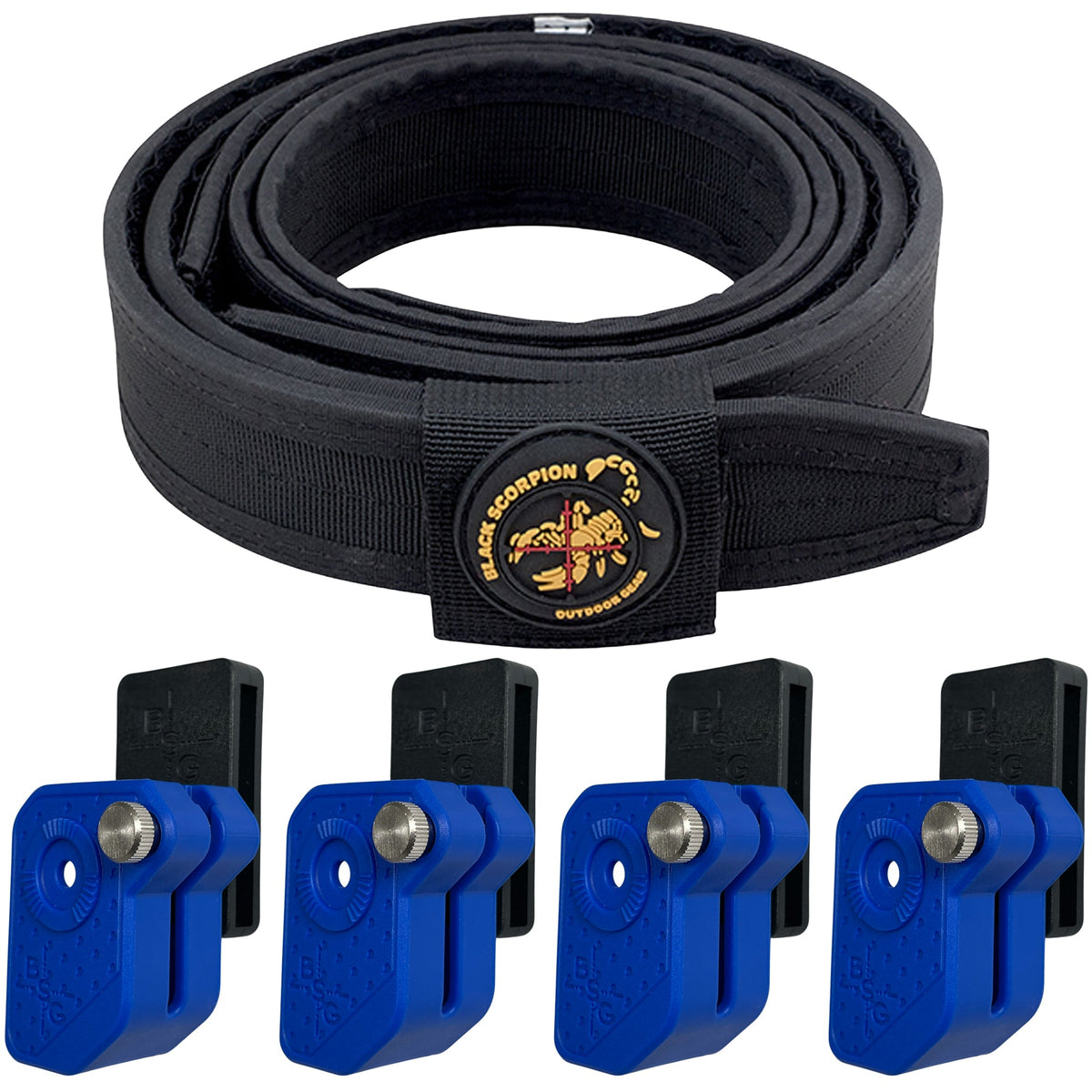 Competition Rig - 1 Pro HD Belt, 4 Ambidextrous Double Stack Mag Pouches by Black Scorpion Outdoor Gear – view 2