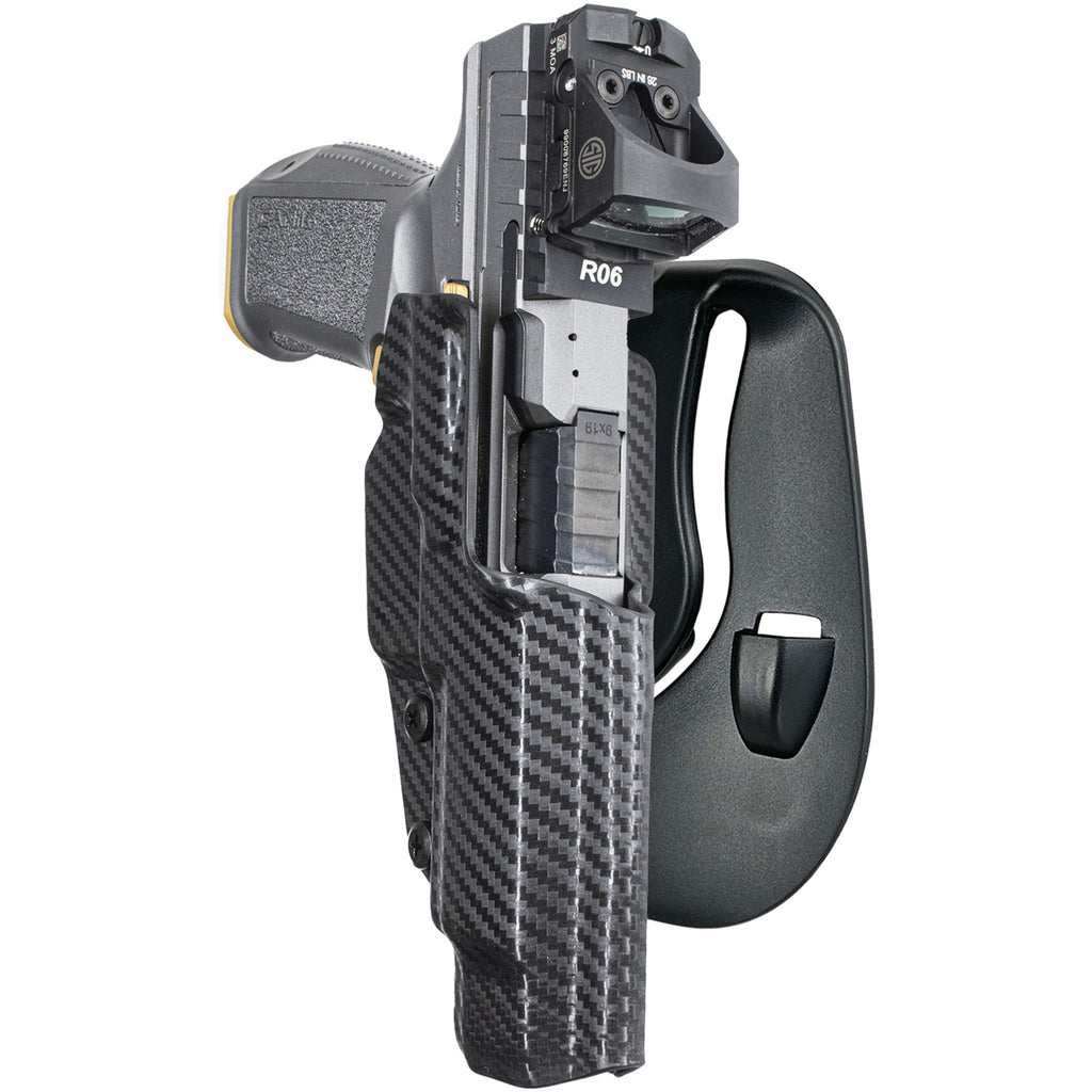 Canik SFx Rival w/ Align Tactical Thumb Rest OWB Paddle Holster by Black Scorpion Outdoor Gear – view 2
