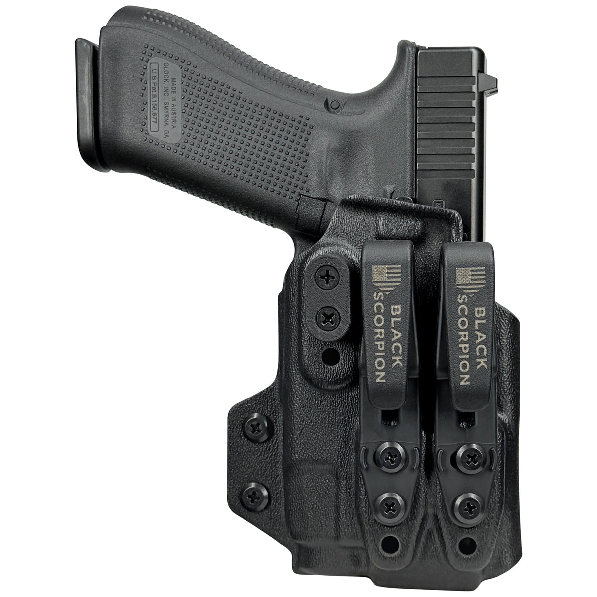 Glock 19, 23, 45 (Gen-5) w/ Streamlight TLR-7X AIWB Dual Clip X Holster by Black Scorpion Outdoor Gear