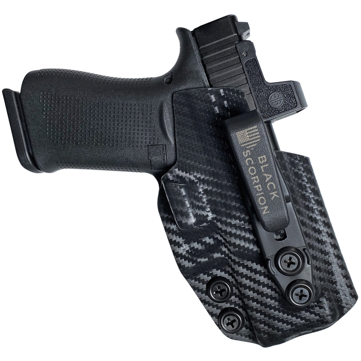 Glock 43X MOS IWB Belt Wing Tuckable Holster by Black Scorpion Outdoor Gear – view 3