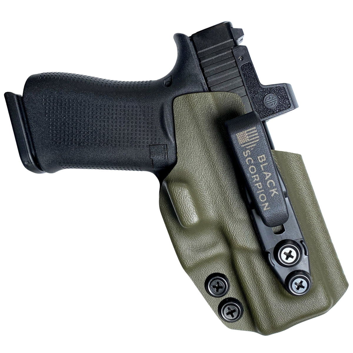 Glock 43X MOS IWB Belt Wing Tuckable Holster by Black Scorpion Outdoor Gear – view 7