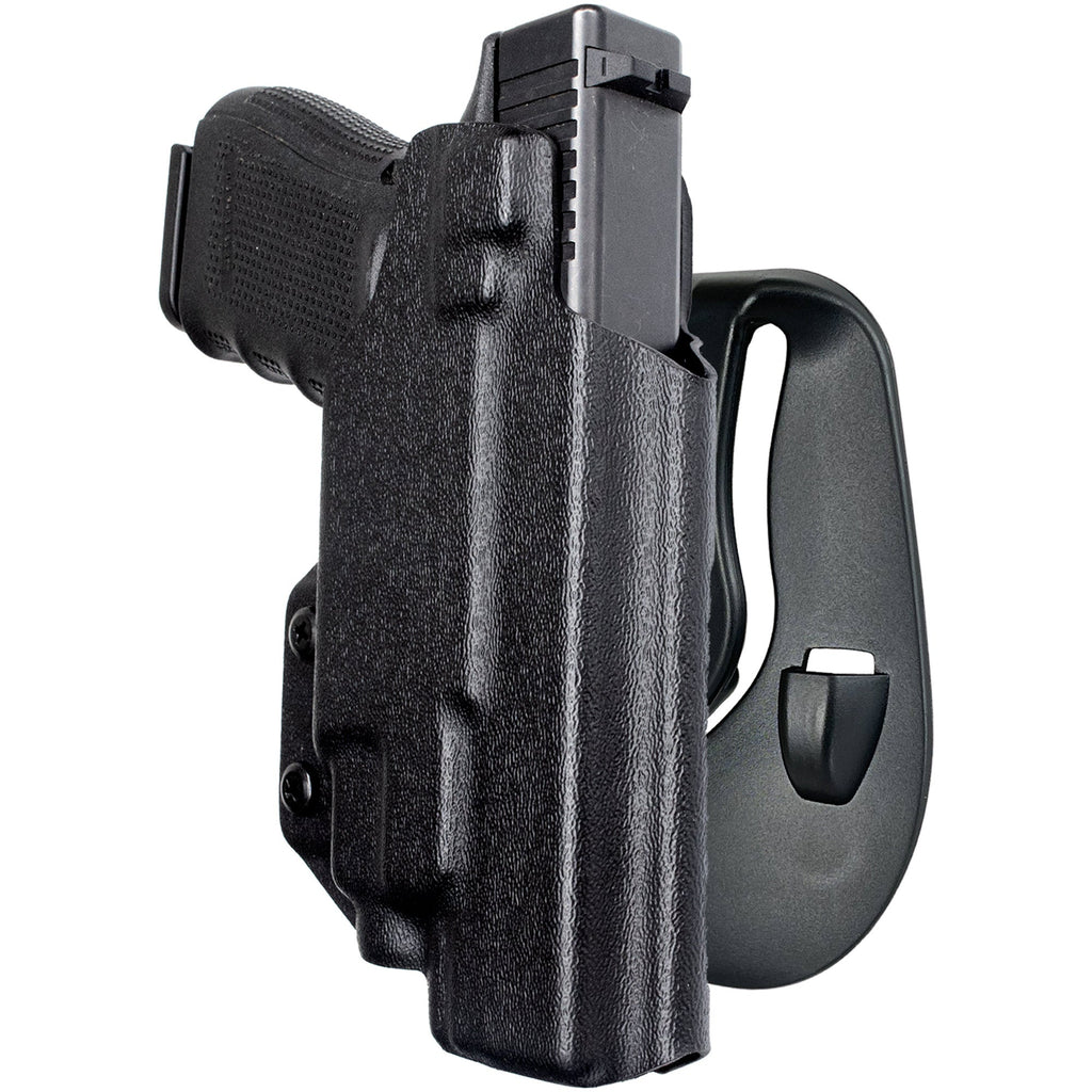 Glock 17, 19,19X, 22, 31, 44, 45 w/ Streamlight TLR7-A/TLR-8AG OWB Paddle Holster by Black Scorpion Outdoor Gear