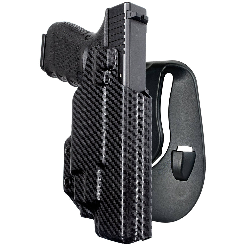 Glock 17, 19,19X, 22, 31, 44, 45 w/ Streamlight TLR7-A/TLR-8AG OWB Paddle Holster by Black Scorpion Outdoor Gear – view 2