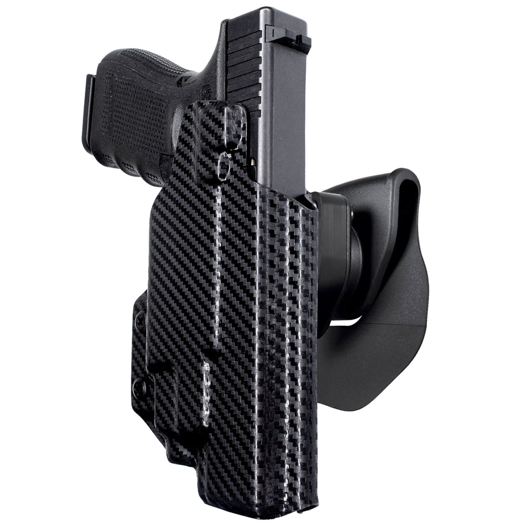 Glock 17, 22, 44, 45 w/ Streamlight TLR-7/TLR-8 OWB Quick Release Paddle Holster by Black Scorpion Outdoor Gear – view 2