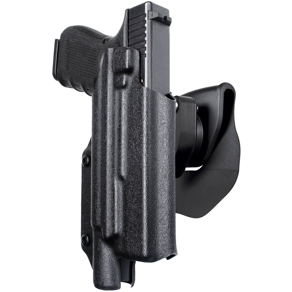 Glock 17, 22, 44, 45 w/ SureFire X300U-A OWB Quick Release Paddle Holster by Black Scorpion Outdoor Gear