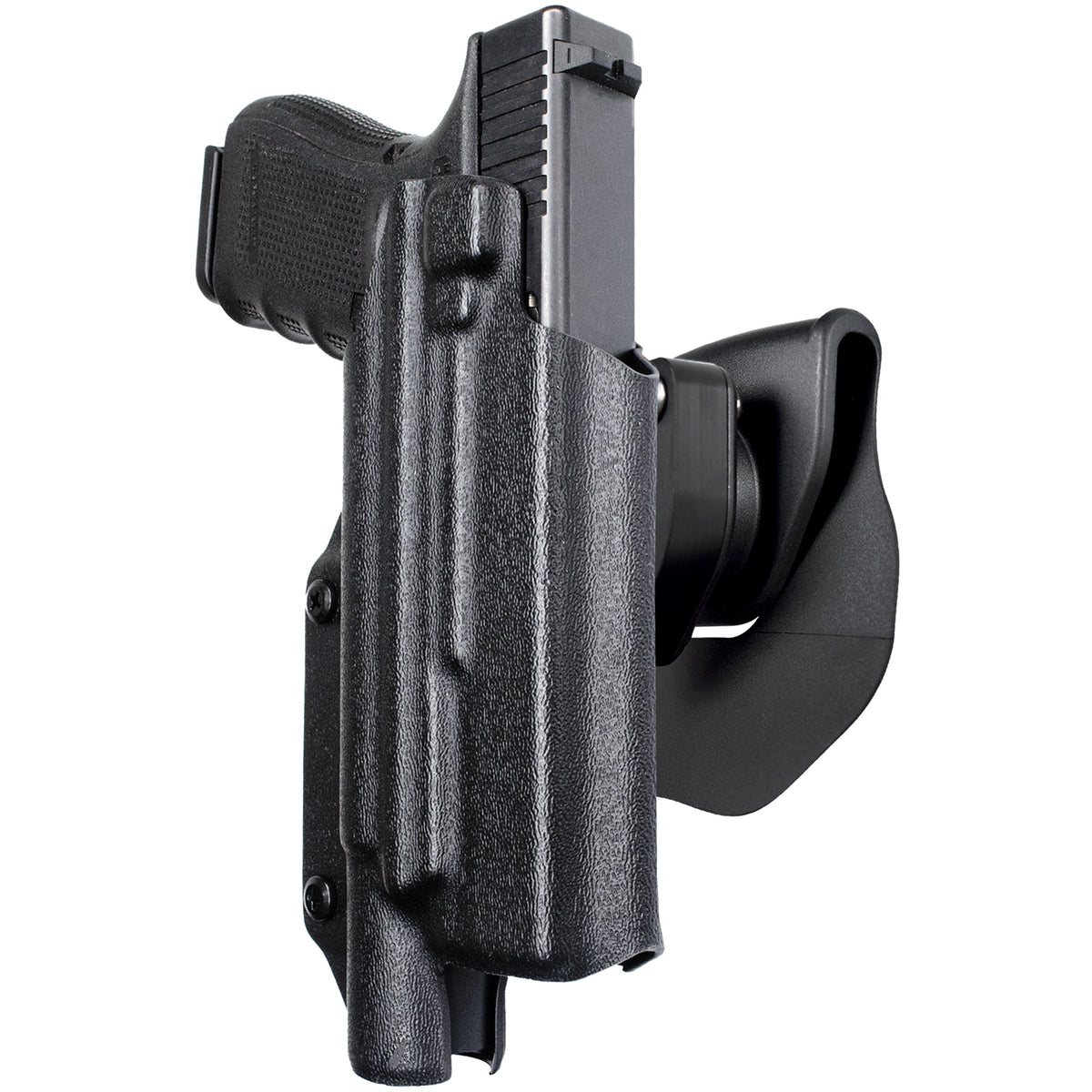 Glock 17, 22, 44, 45 w/ SureFire X300U-A OWB Quick Release Paddle Holster by Black Scorpion Outdoor Gear