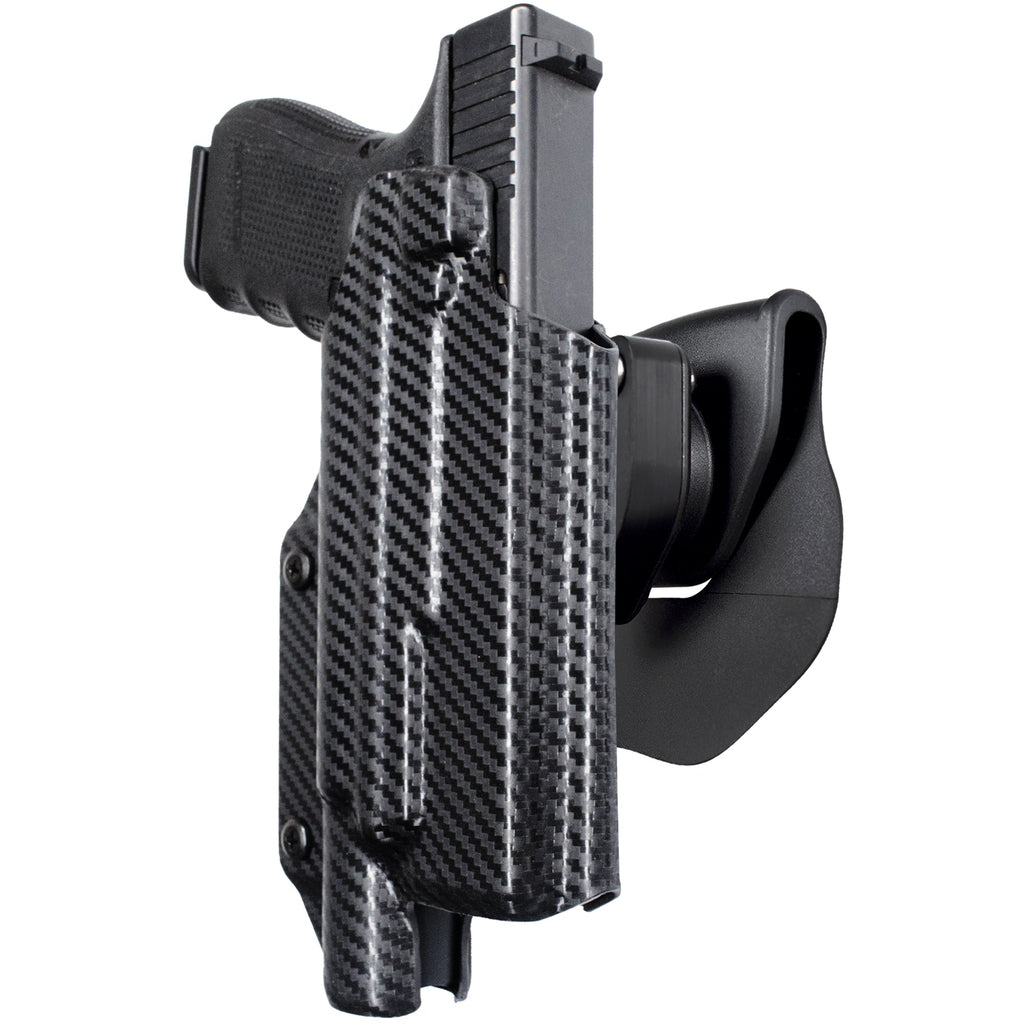 Glock 17, 22, 44, 45 w/ Streamlight TLR-1 HL OWB Quick Release Paddle Holster by Black Scorpion Outdoor Gear – view 2