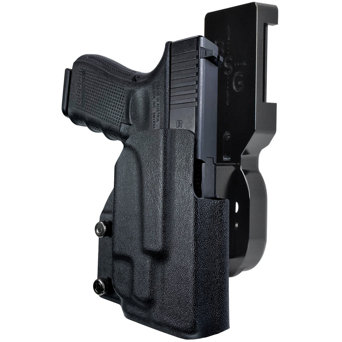 Glock 19, 23 (Gen 4) w/ Streamlight TLR-7A Pro Heavy Duty Competition Holster by Black Scorpion Outdoor Gear