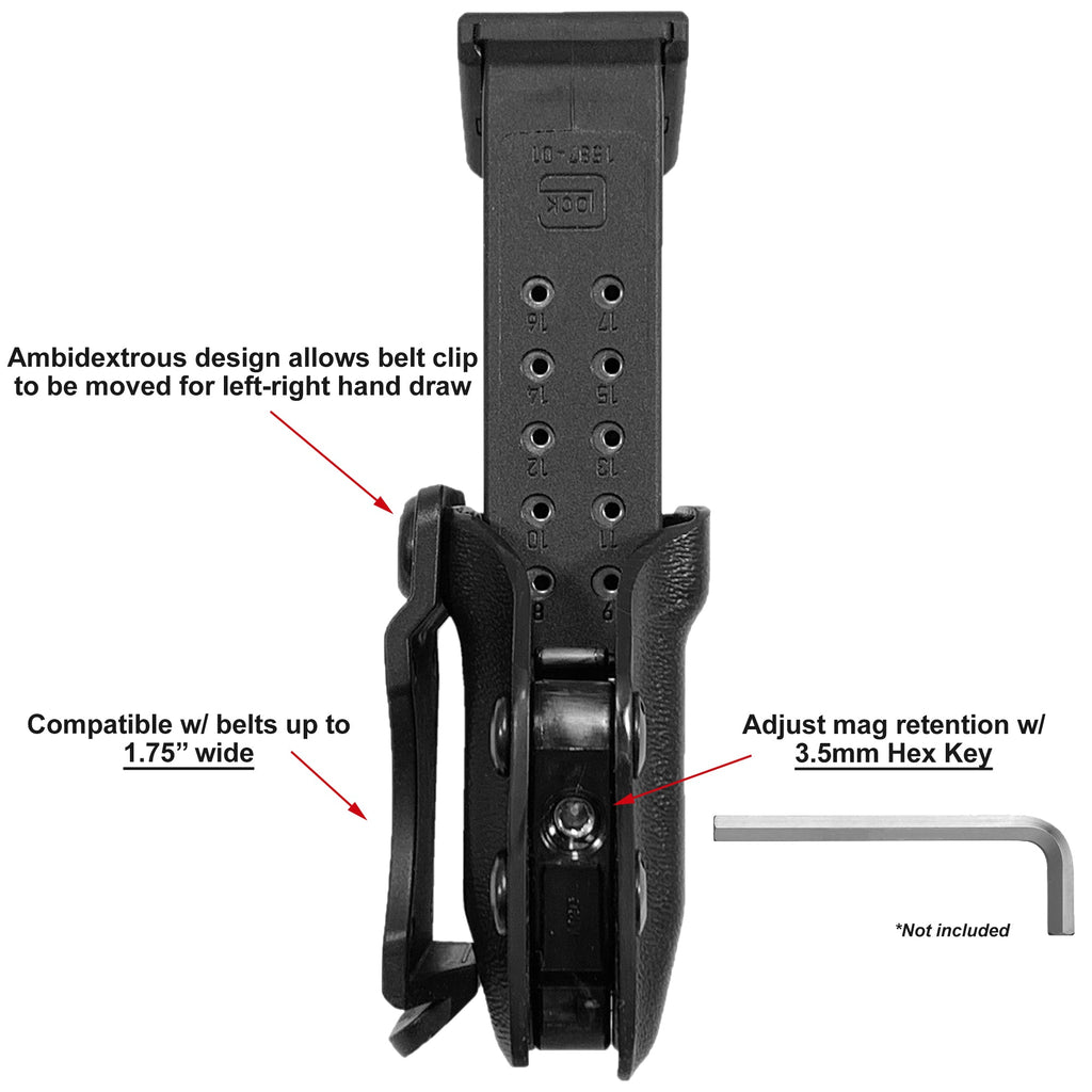 Springfield XD-S 3.3'' IWB Kydex Holster & Mag Pouch Combo by Black Scorpion Outdoor Gear – view 6