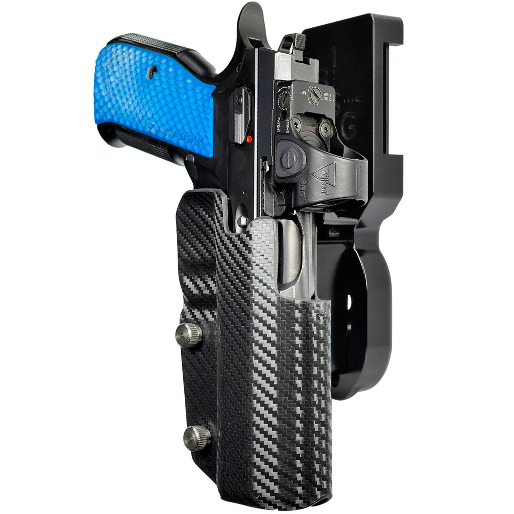 CZ Shadow 2 w/ TEvo Sports Thumb Rest Pro Heavy Duty Competition Holster by Black Scorpion Outdoor Gear – view 2