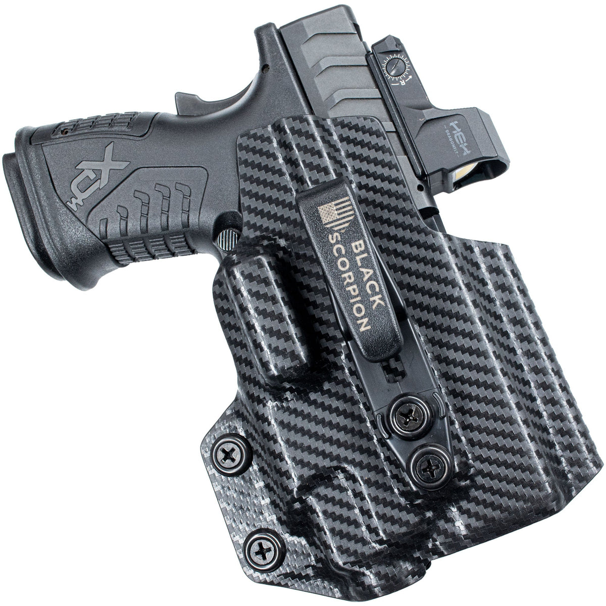 Springfield Armory XD-M Elite 3.8'' w/ TLR-7 / TLR-8 IWB Belt Wing Tuckable Holster by Black Scorpion Outdoor Gear