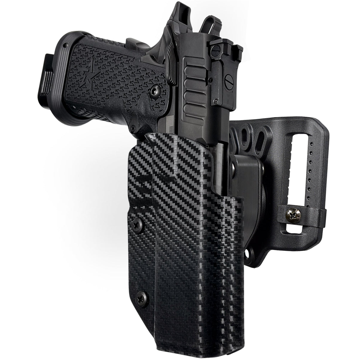Staccato P DUO Quick Release Belt Loop Holster by Black Scorpion Outdoor Gear – view 2