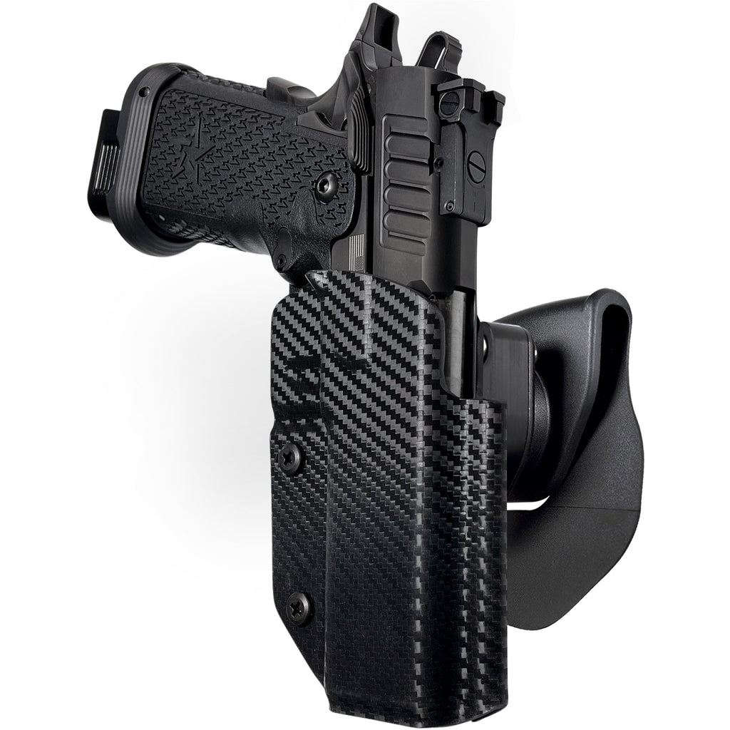 Staccato P DUO OWB Quick Release Paddle Holster by Black Scorpion Outdoor Gear – view 2