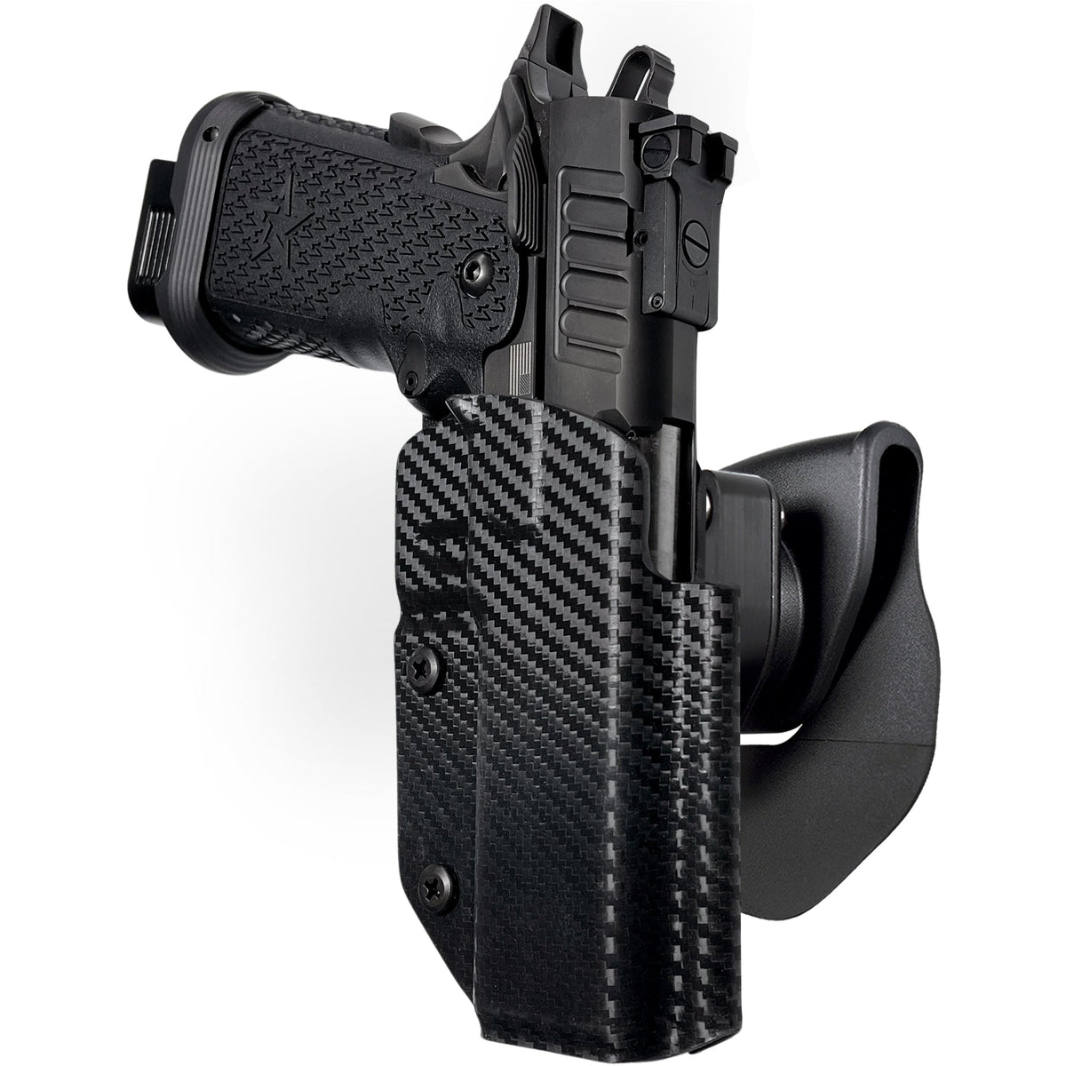 Staccato P DUO OWB Quick Release Paddle Holster by Black Scorpion Outdoor Gear – view 2