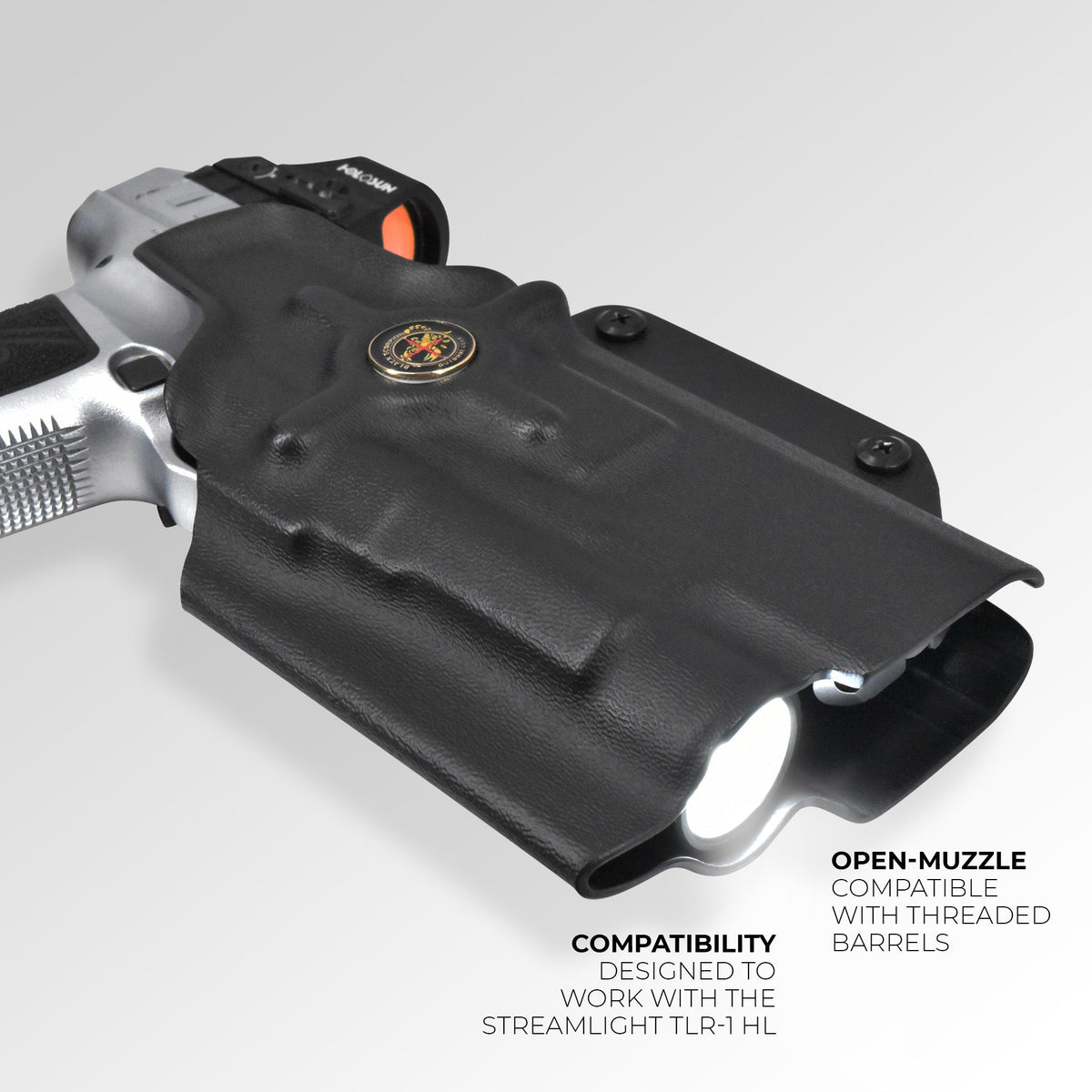 Sig Sauer P320 Full Size w/ Streamlight TLR-1 HL Pro Ball Joint Competition Holster by Black Scorpion Outdoor Gear – view 2
