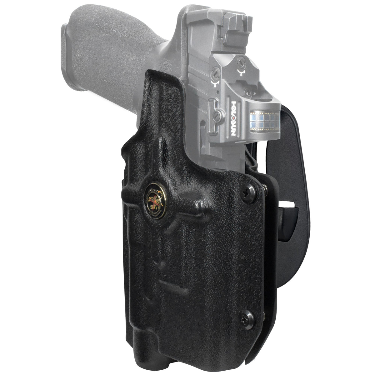Smith & Wesson M&P 5'' w/ Streamlight TLR-1 HL OWB Paddle Holster by Black Scorpion Outdoor Gear