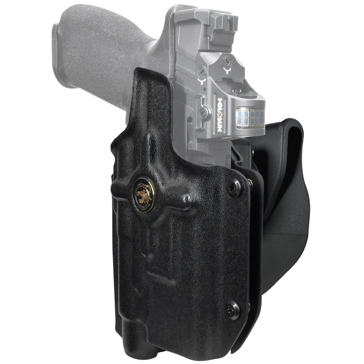 Walther PDP 4.5'' w/ Streamlight TLR-1 HL OWB Quick Release Paddle Holster by Black Scorpion Outdoor Gear