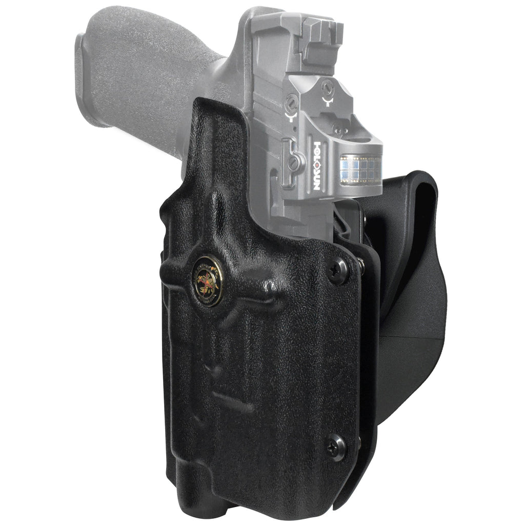 Smith & Wesson M&P 5'' w/ Streamlight TLR-1 HL OWB Quick Release Paddle Holster by Black Scorpion Outdoor Gear