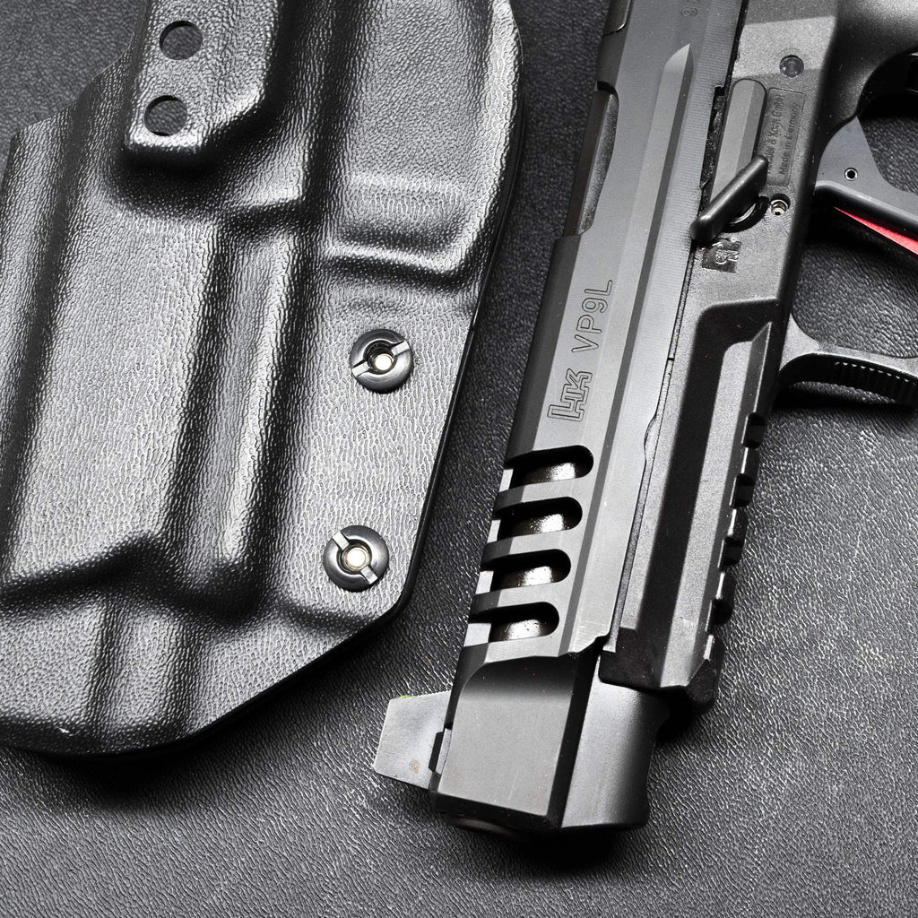 Heckler & Koch VP9L w/ Align Tactical Thumb Rest OWB Paddle Holster by Black Scorpion Outdoor Gear – view 3